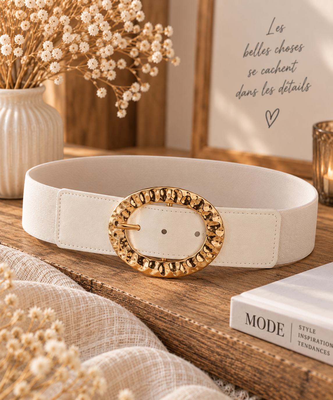 Ceinture MEMPHIS Curvy (écru)