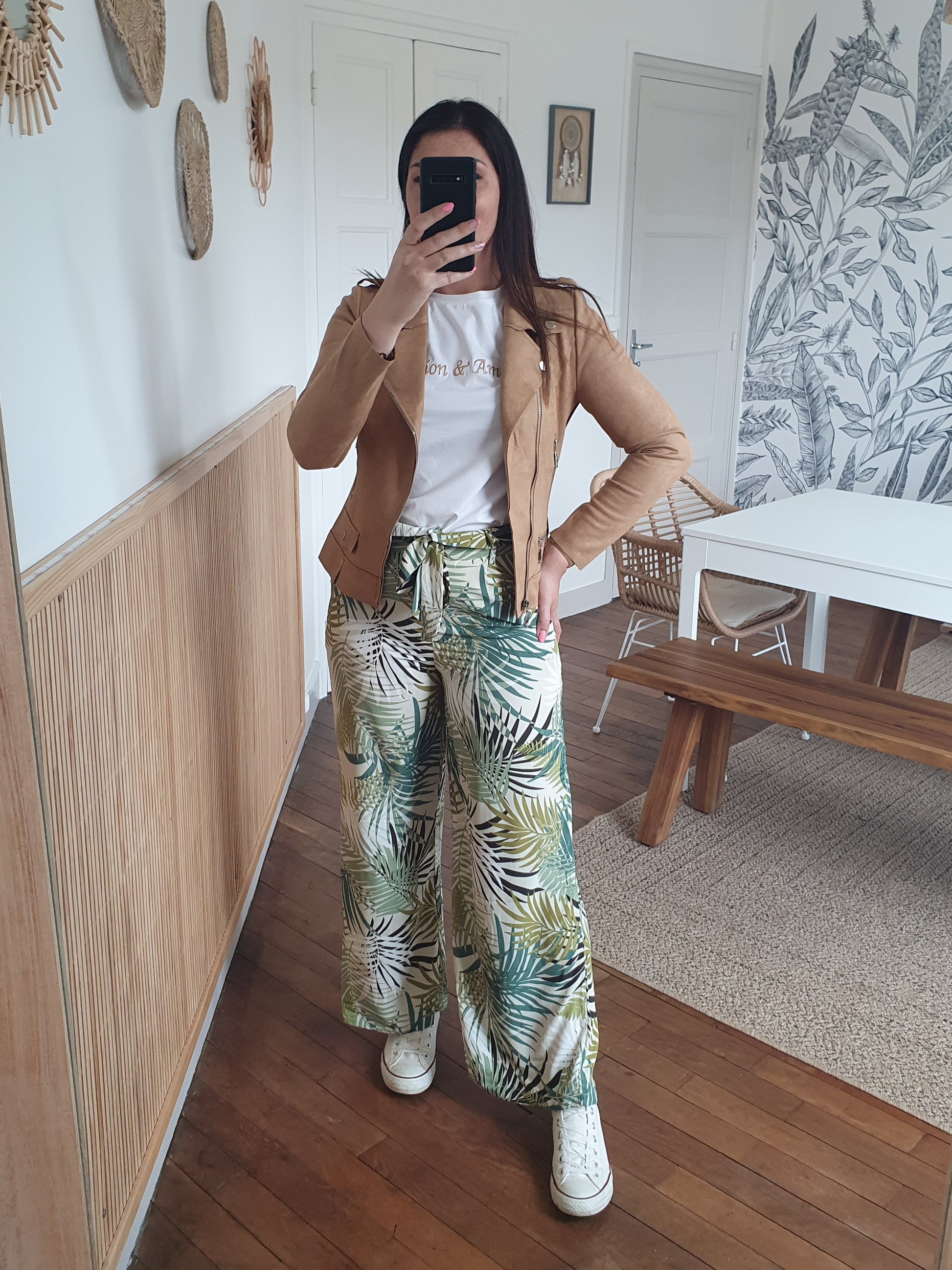 Perfecto beige camel en suédine femme nouvelle collection