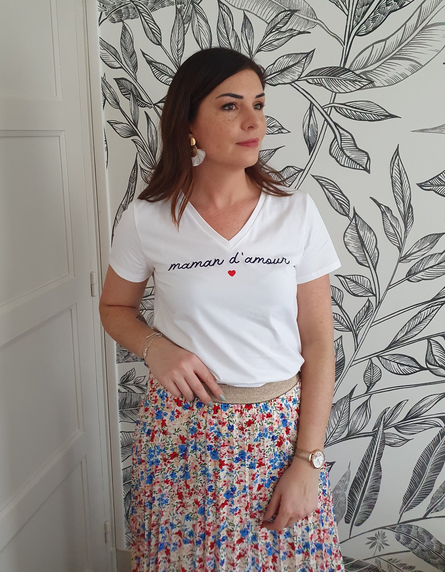 T-shirt maman d'amour pour femme bonne fête des mères