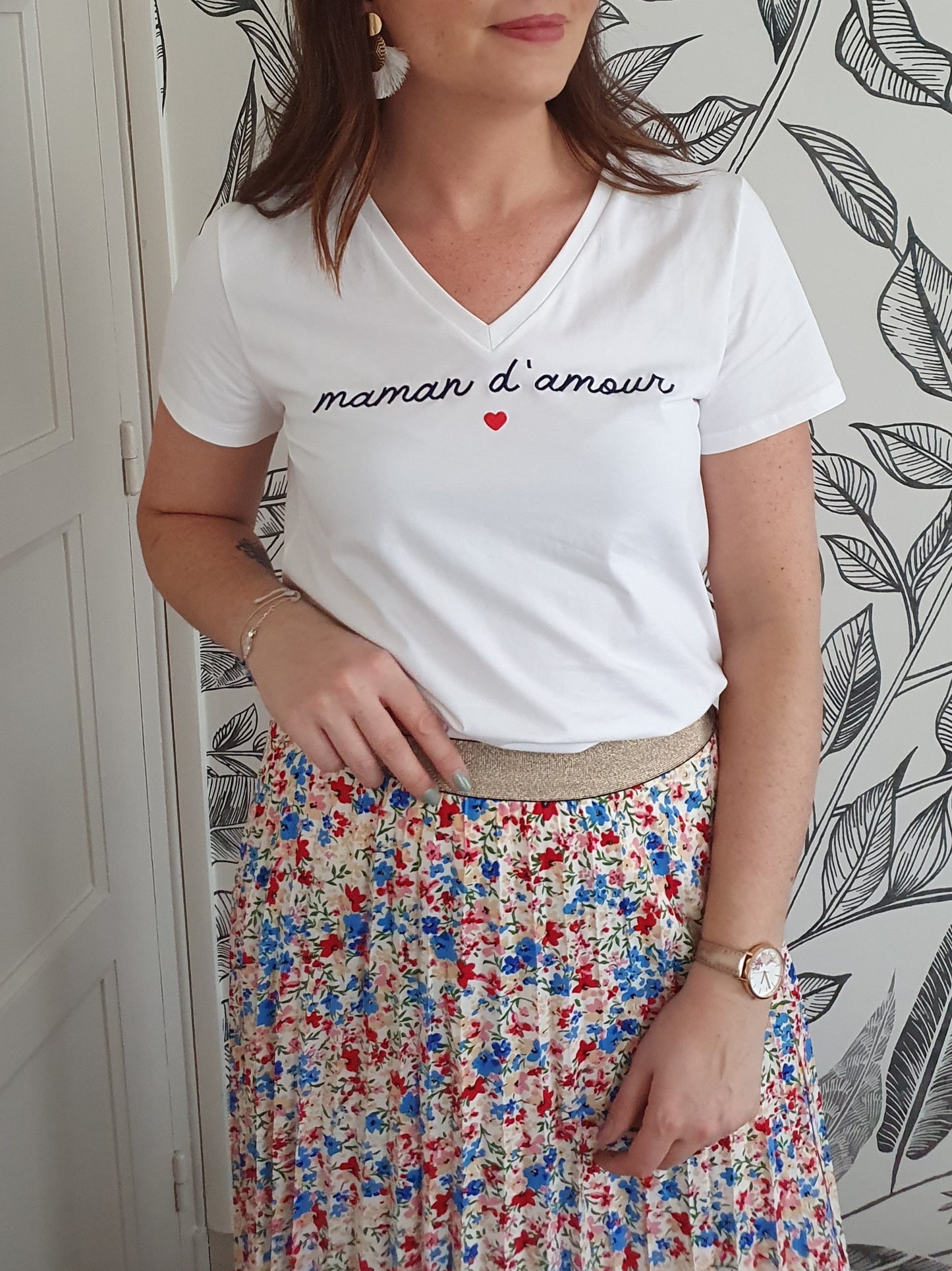 T-shirt maman d'amour pour femme bonne fête des mères