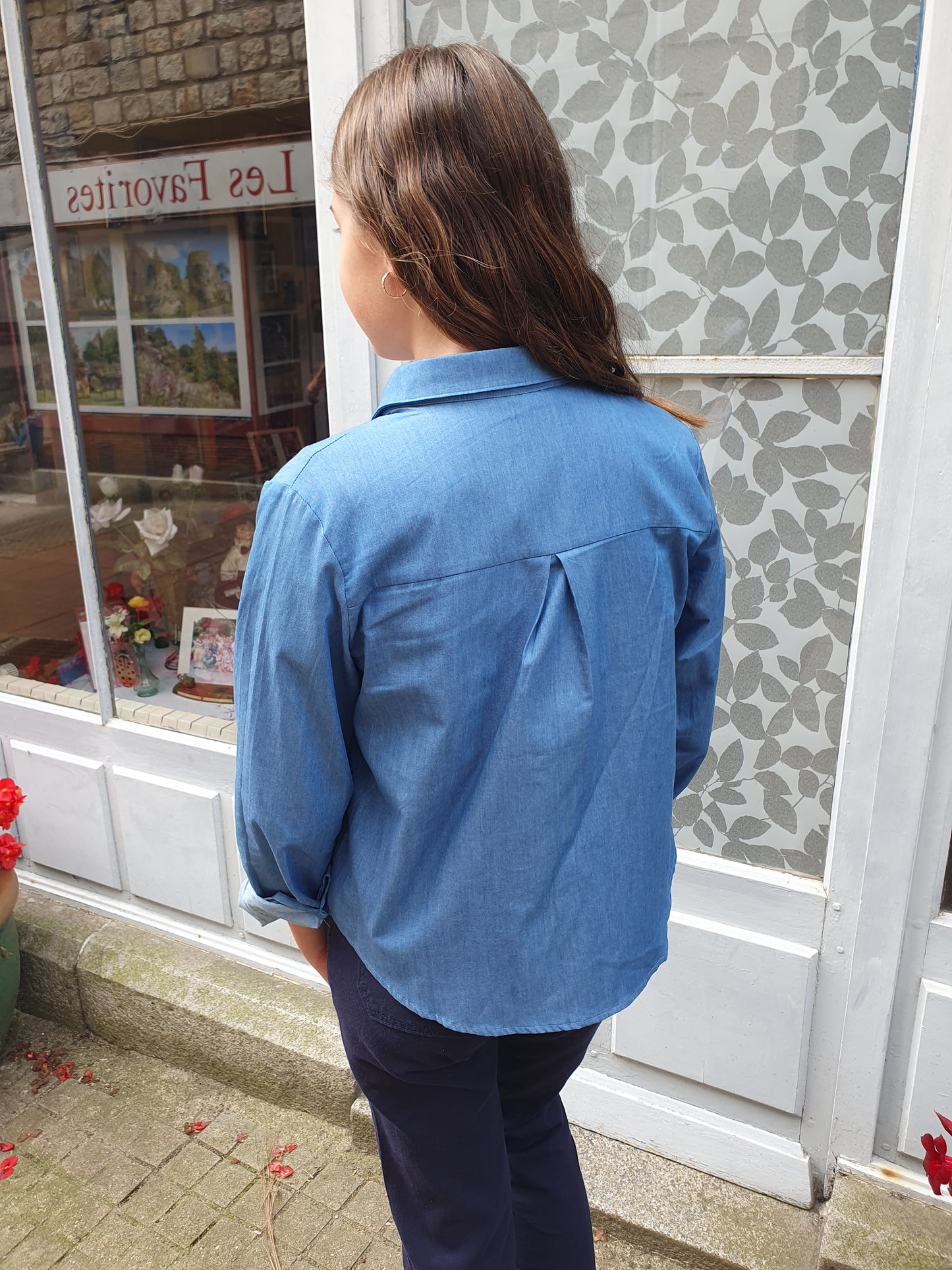 Chemise en jean cool rouge pour fille collection kids