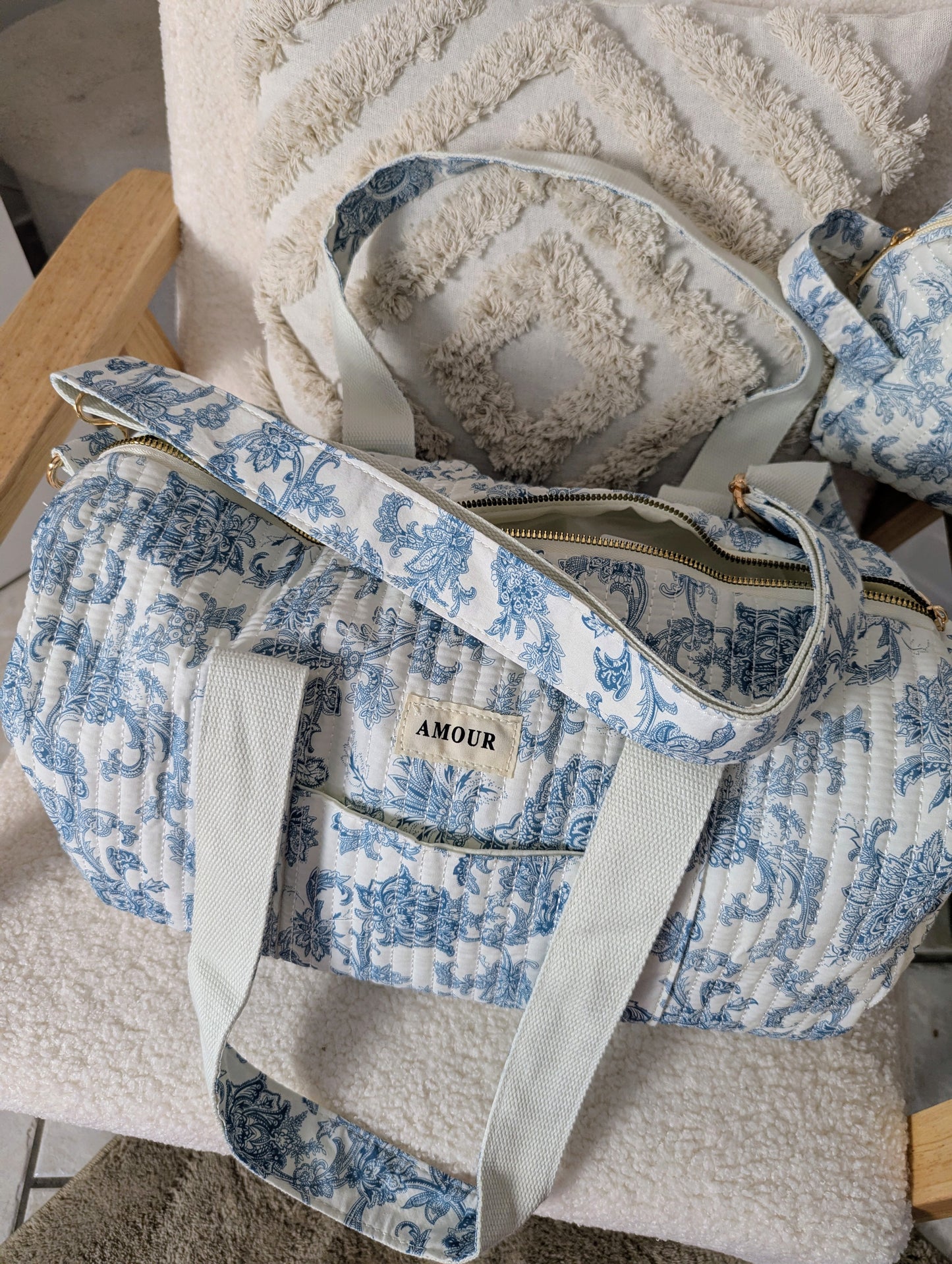 Sac de voyage AMOUR (bleu)