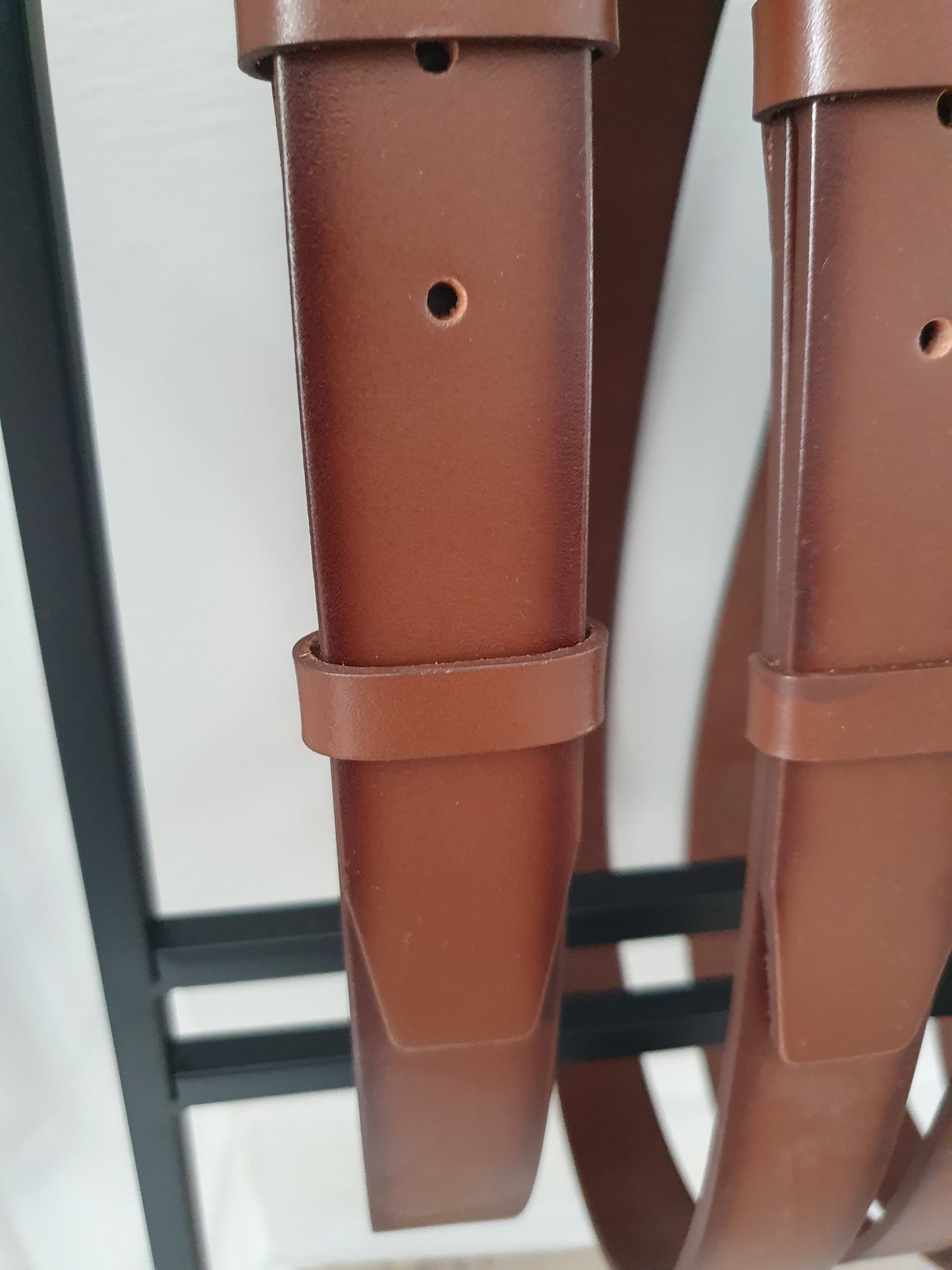 Ceinture en cuir véritable couleur camel pour homme
