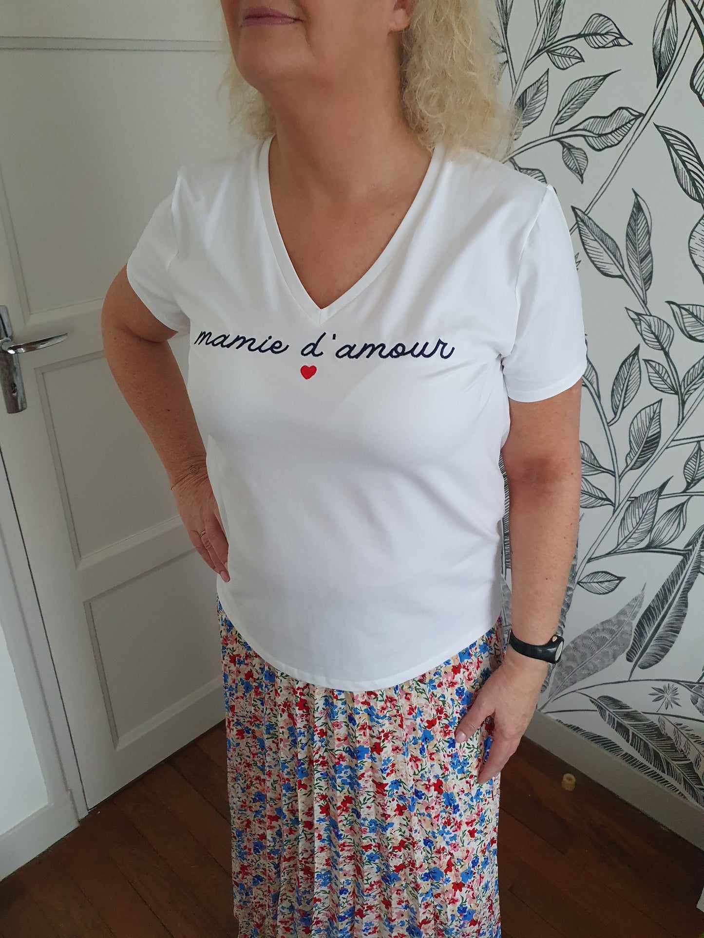 T-shirt mamie d'amour pour femme bonne fête des grand-mères