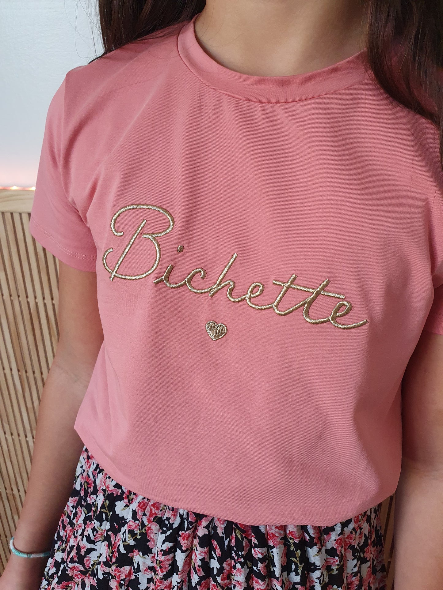 T-shirt BICHETTE Kids (rose/or)