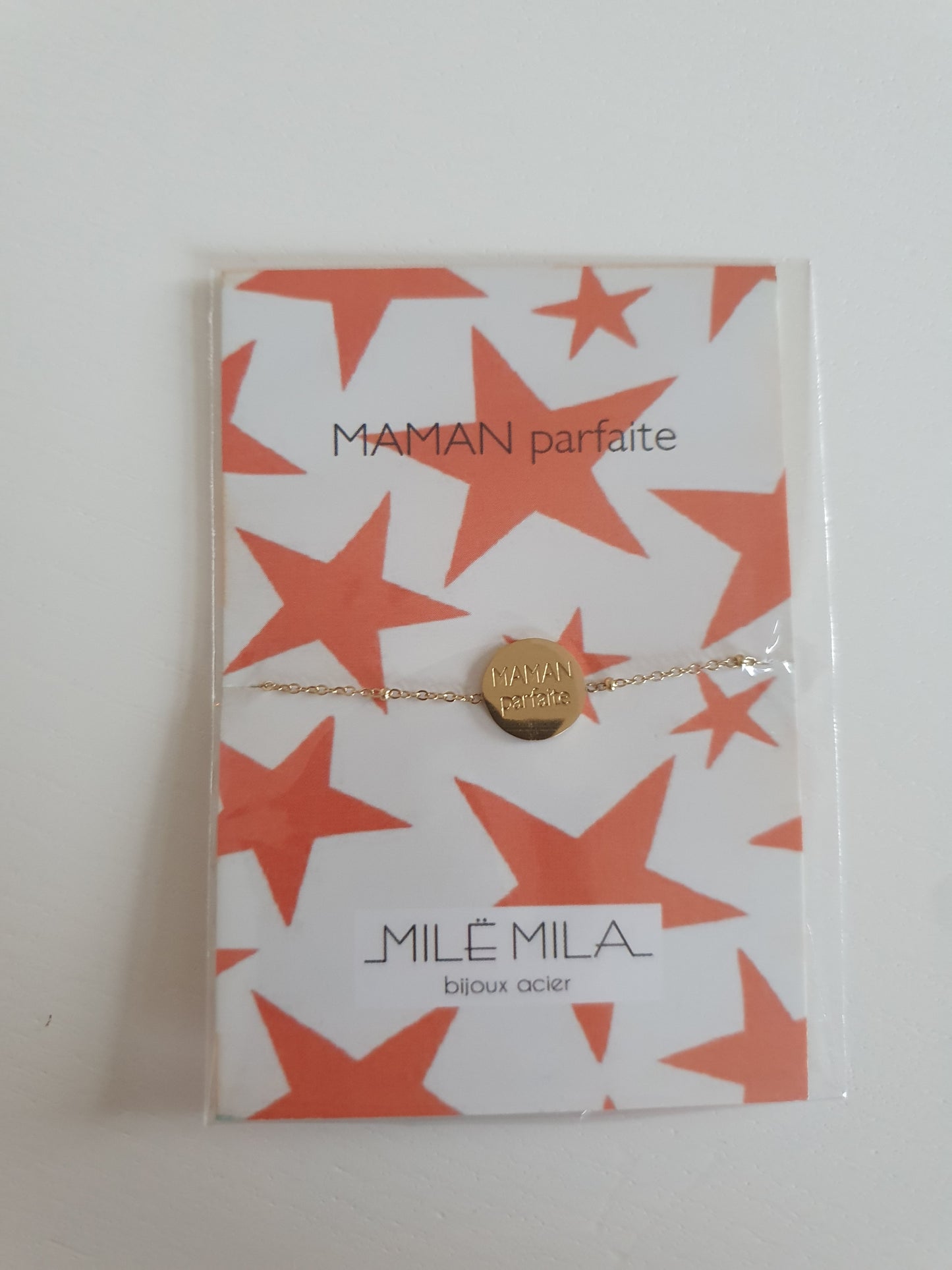 Bracelet maman pour fête des mères idée cadeau avec carte