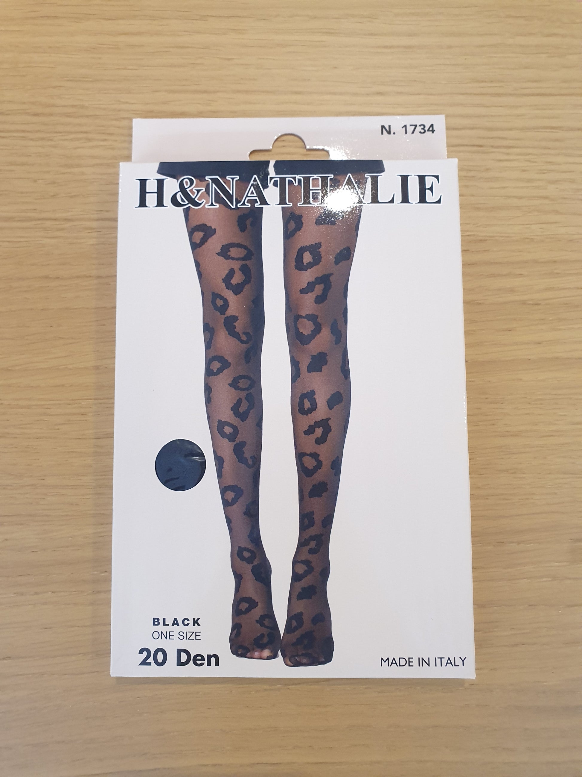 Collants noirs motif léopard pour femme taille unique
