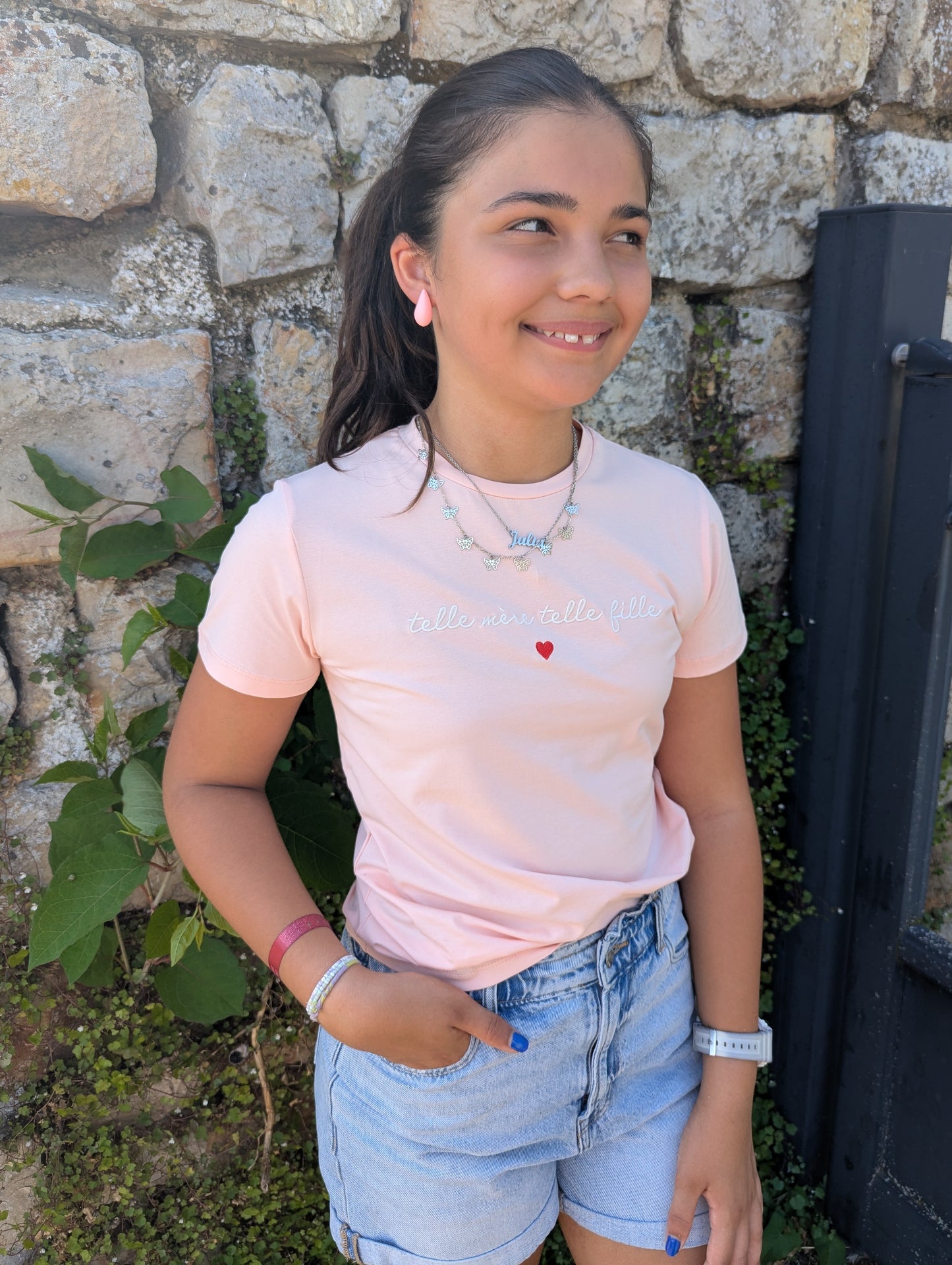 T-shirt TELLE FILLE (rose)