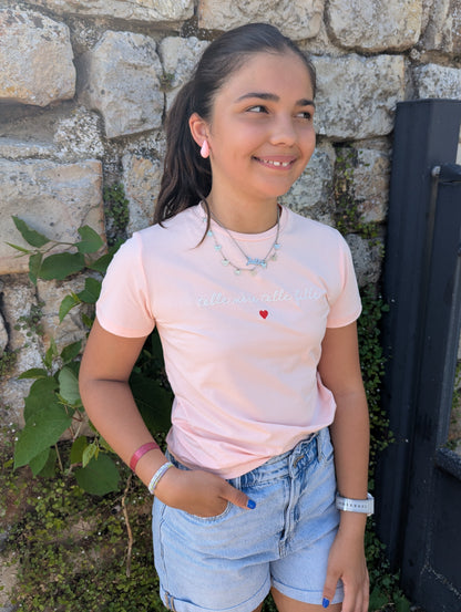 T-shirt TELLE FILLE (rose)