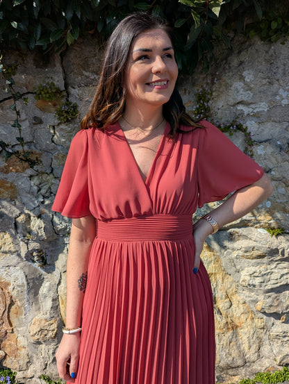 Robe longue SINGAPOUR (framboise)