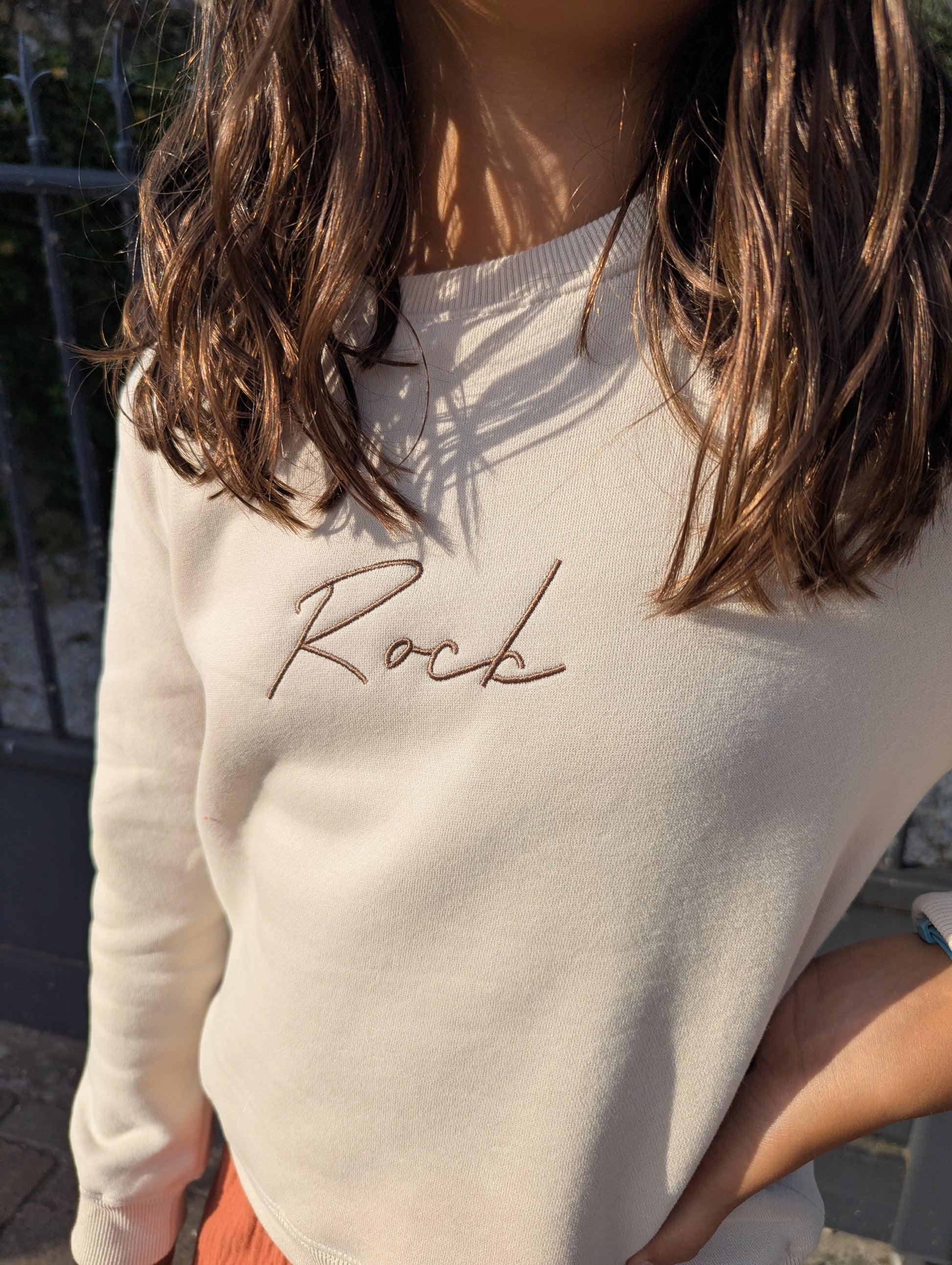 Sweat rock beige camel matchy mère fille