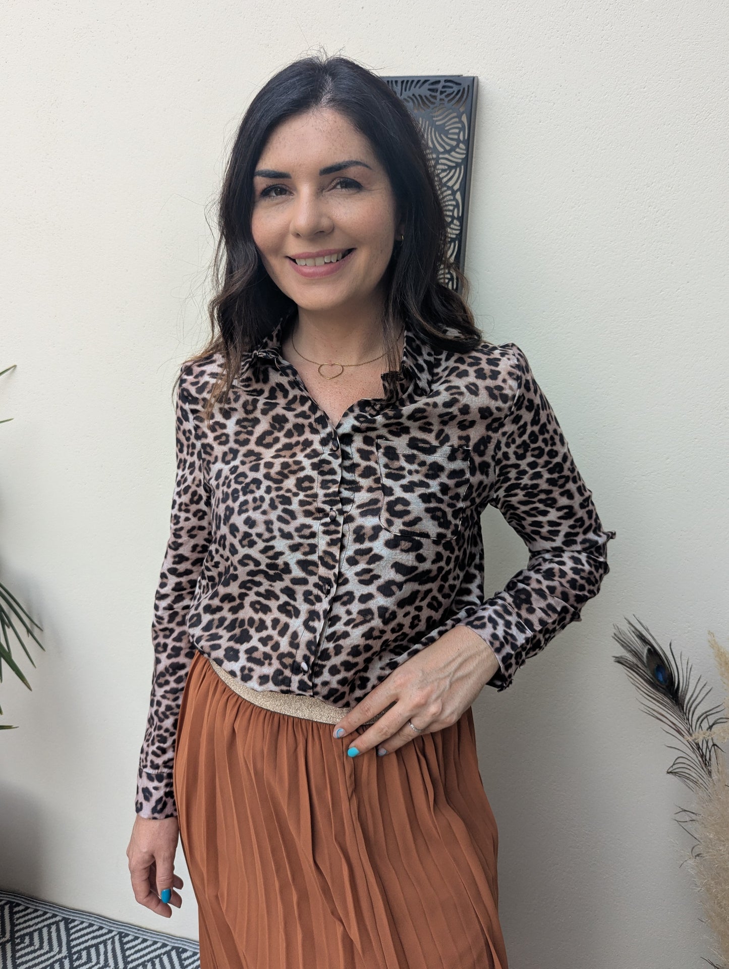 Chemise LÉOPARD marron