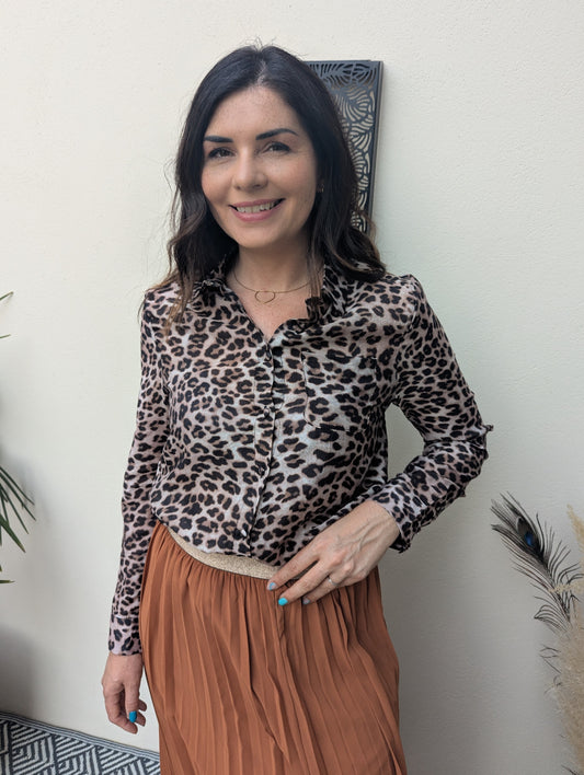 Chemise LÉOPARD marron