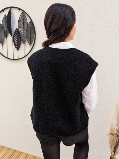 Gilet feutrine PAIMPOL (noir)