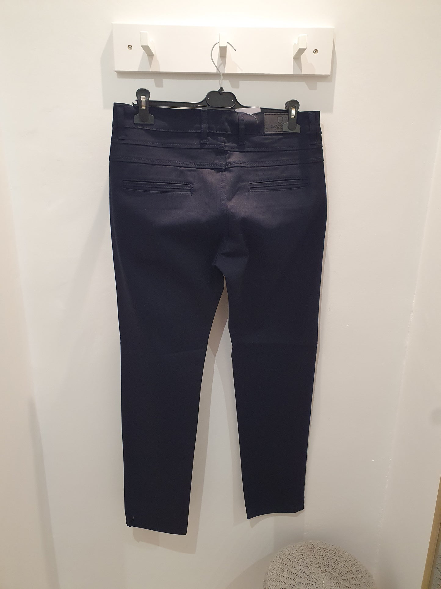 Pantalon chino homme bleu marine classique chic
