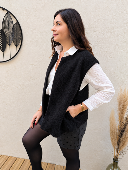 Gilet feutrine PAIMPOL (noir)