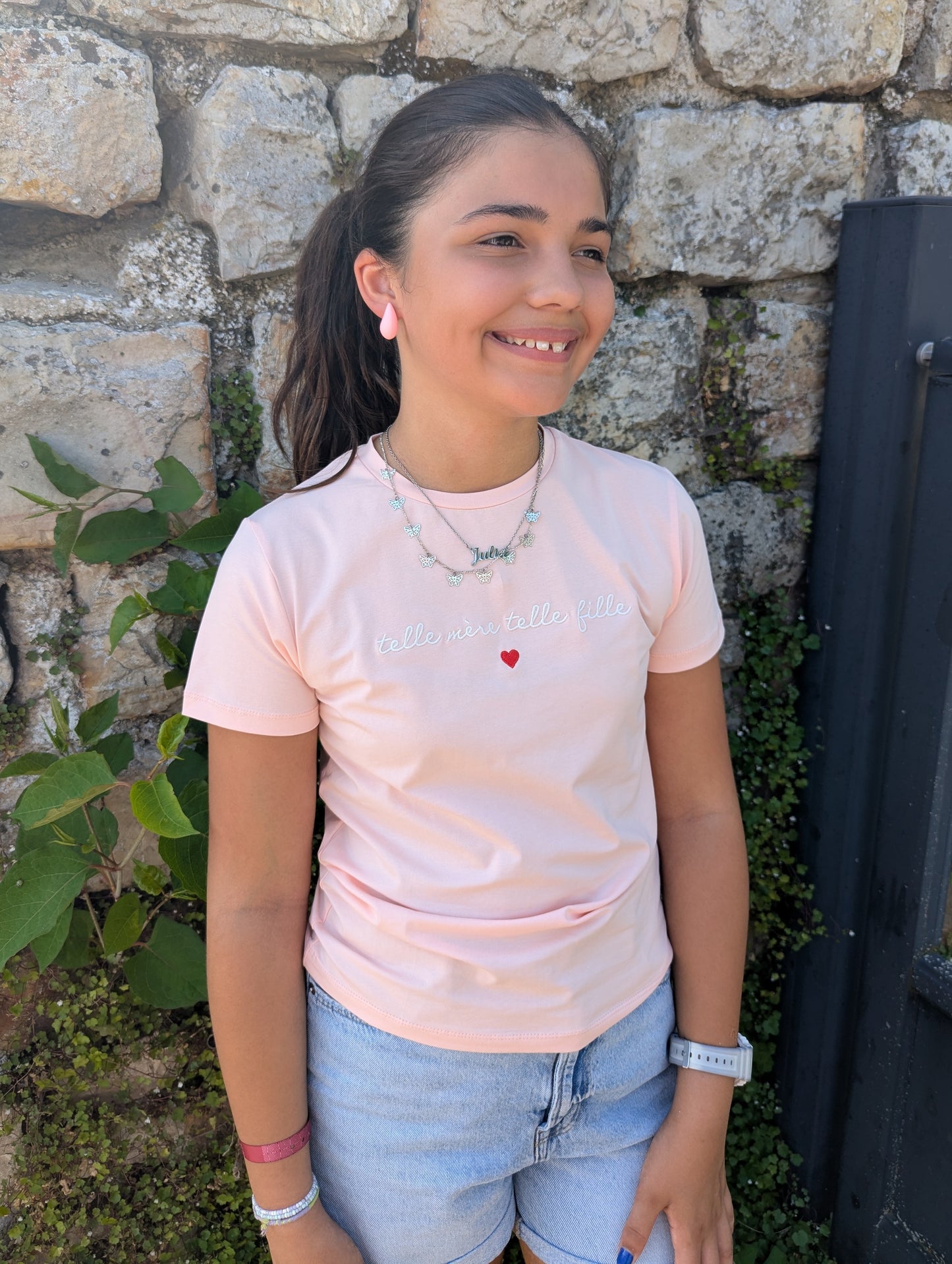 T-shirt TELLE FILLE (rose)