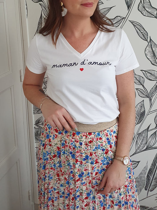 T-shirt maman d'amour pour femme bonne fête des mères
