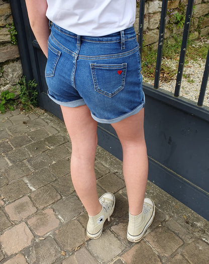 Short en jean COEUR