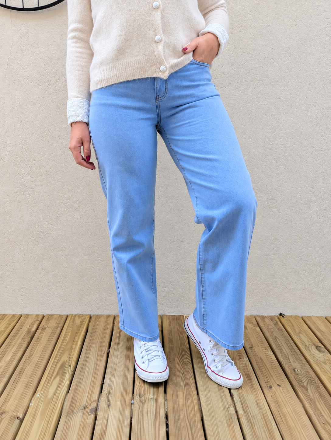 Jean large QUEBEC (bleu clair)