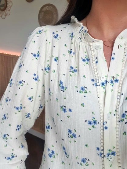 Blouse TROUVILLE (bleu)