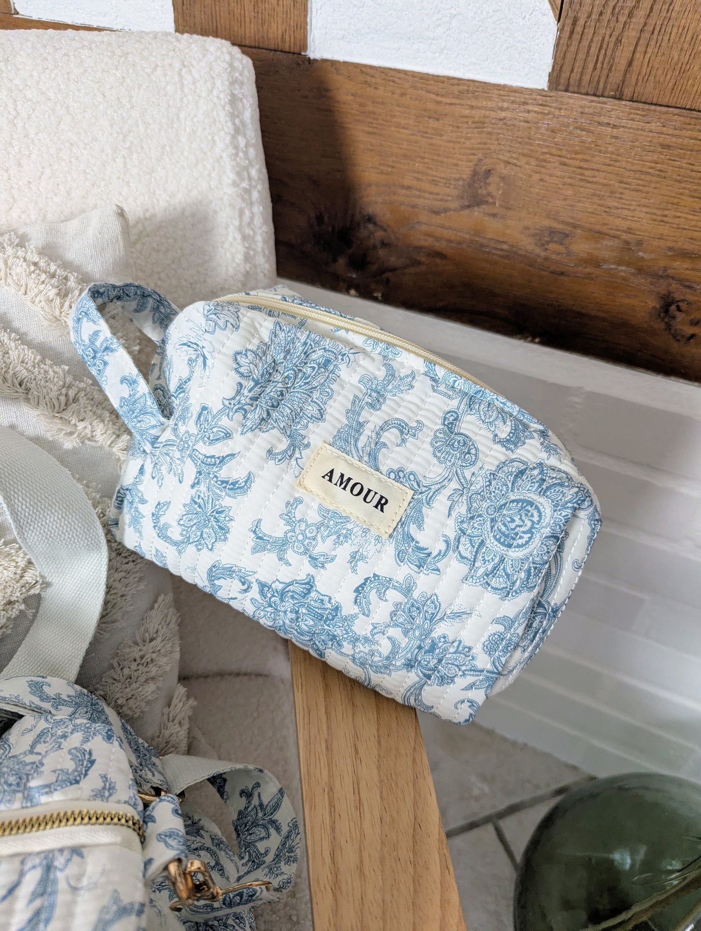 Trousse de voyage AMOUR (bleu)