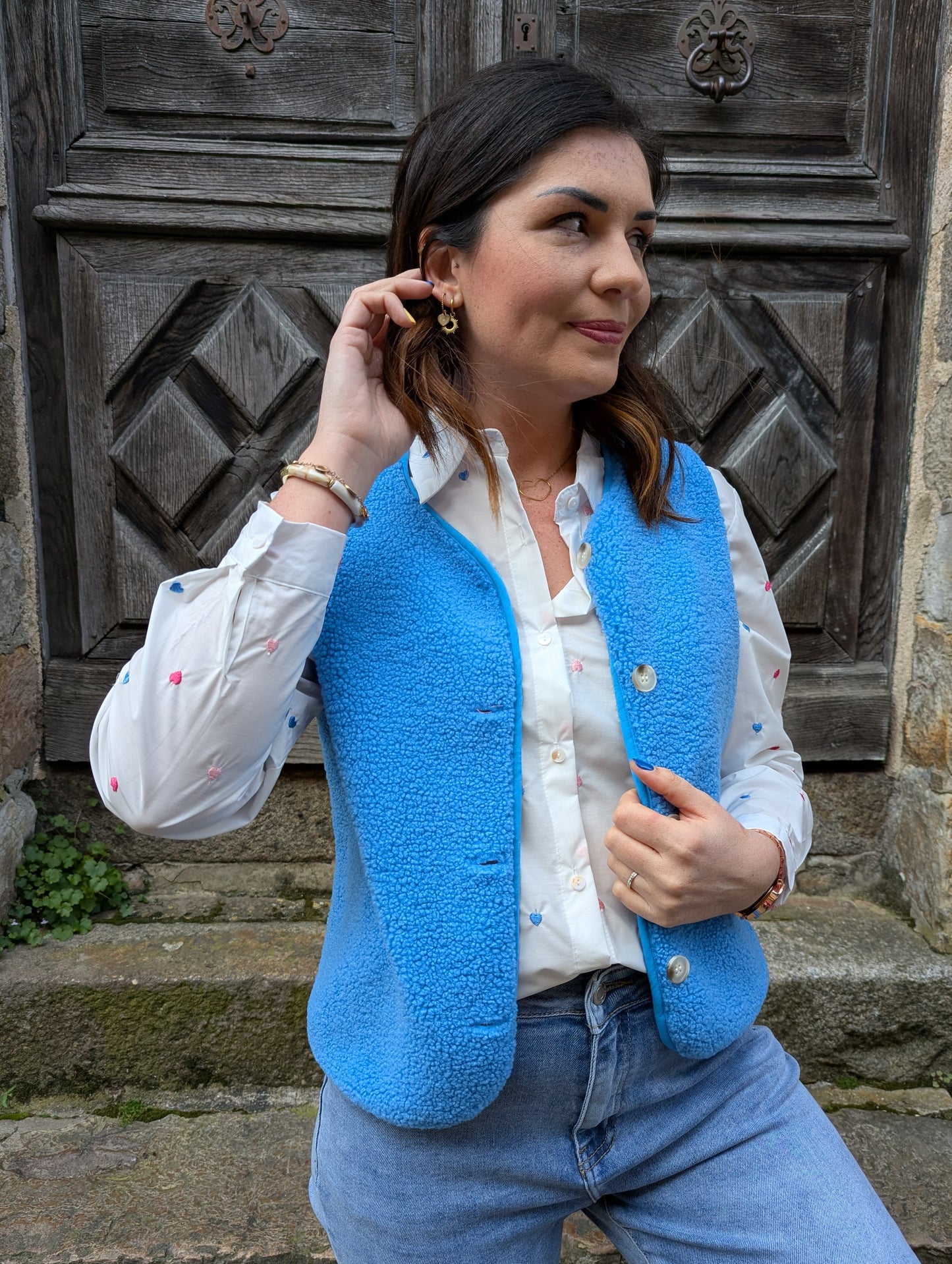 Gilet QUIMPER (bleu clair)