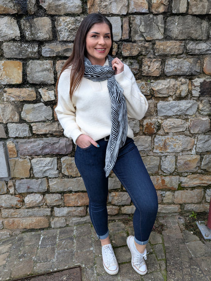 Pull beige clair col camionneur grosses mailles femme