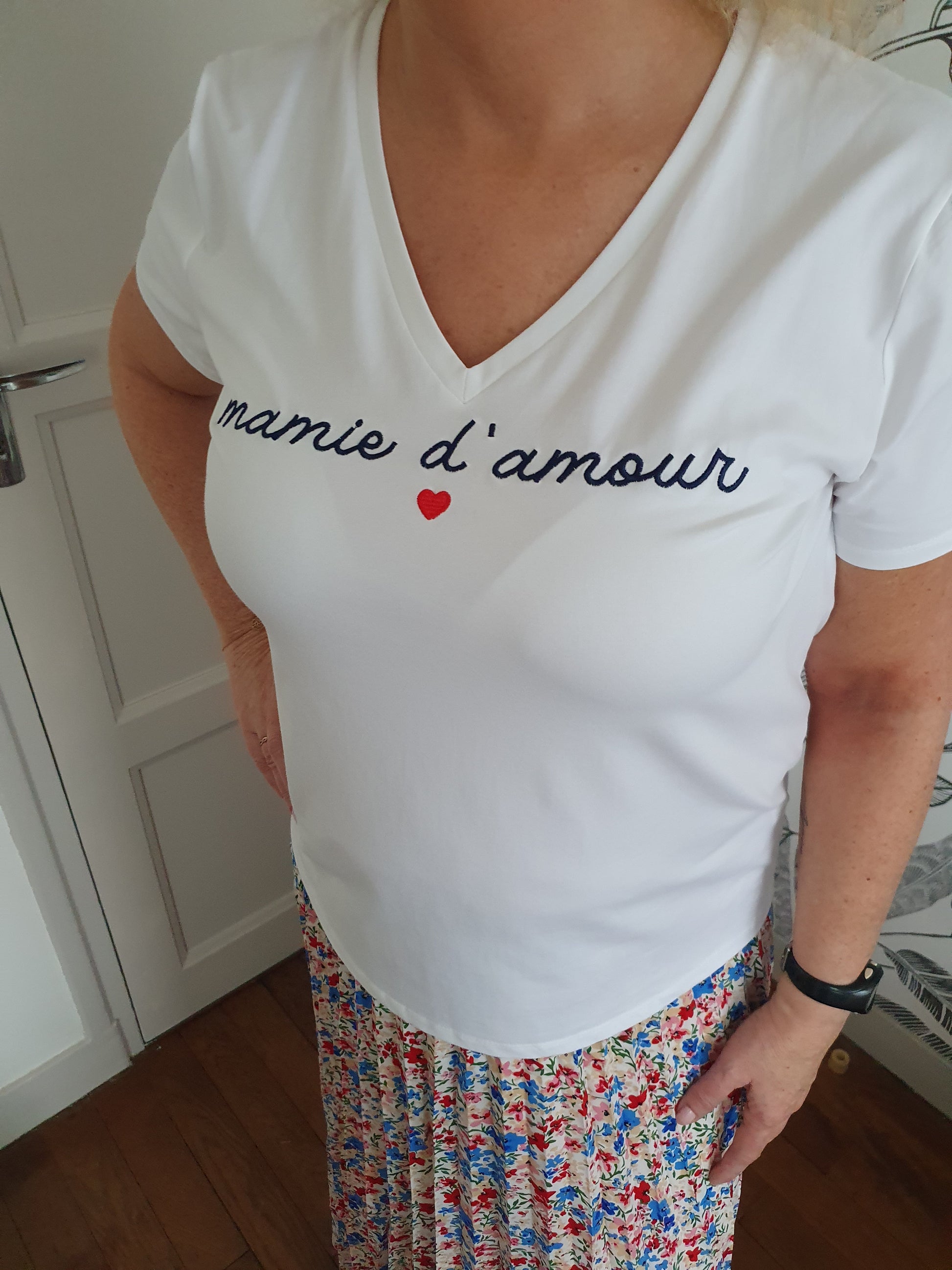T-shirt mamie d'amour pour femme bonne fête des grand-mères