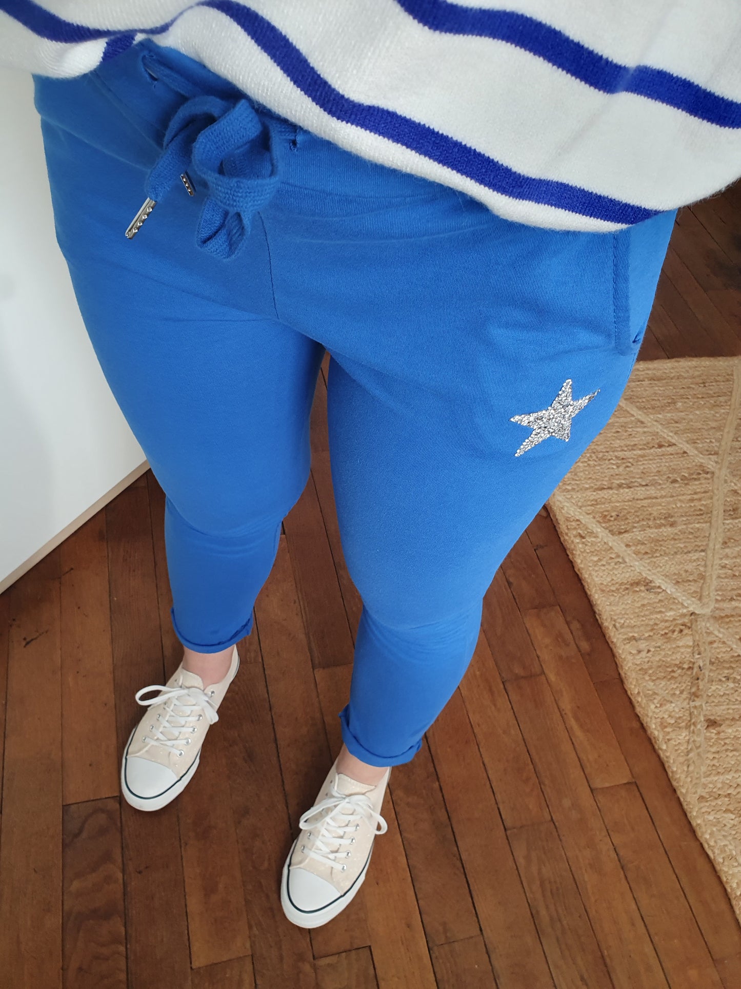 Pantalon jogging ETOILE (bleu roi)