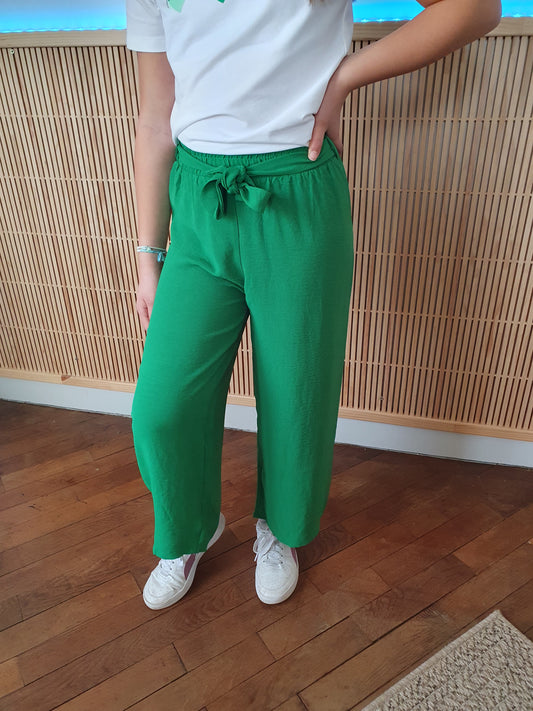 Pantalon fluide SEOUL (vert)