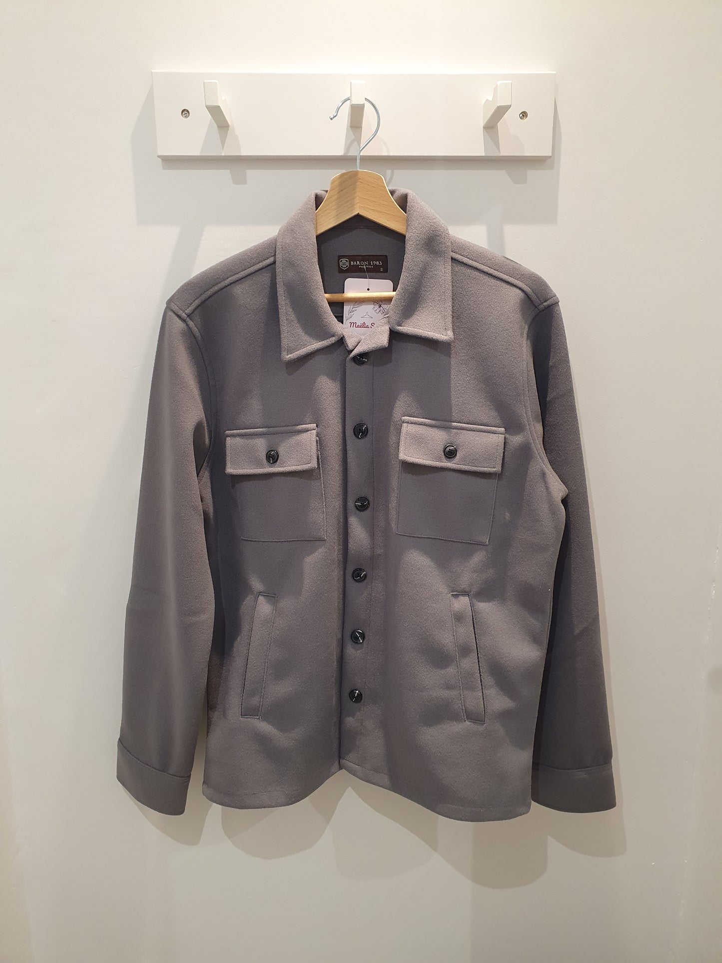 Surchemise polaire gris tout doux tendance pour homme