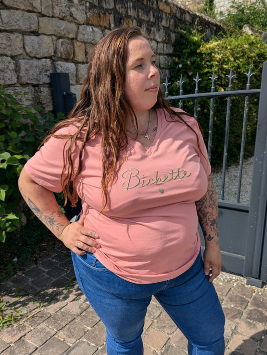 T-shirt BICHETTE Curvy (rose)