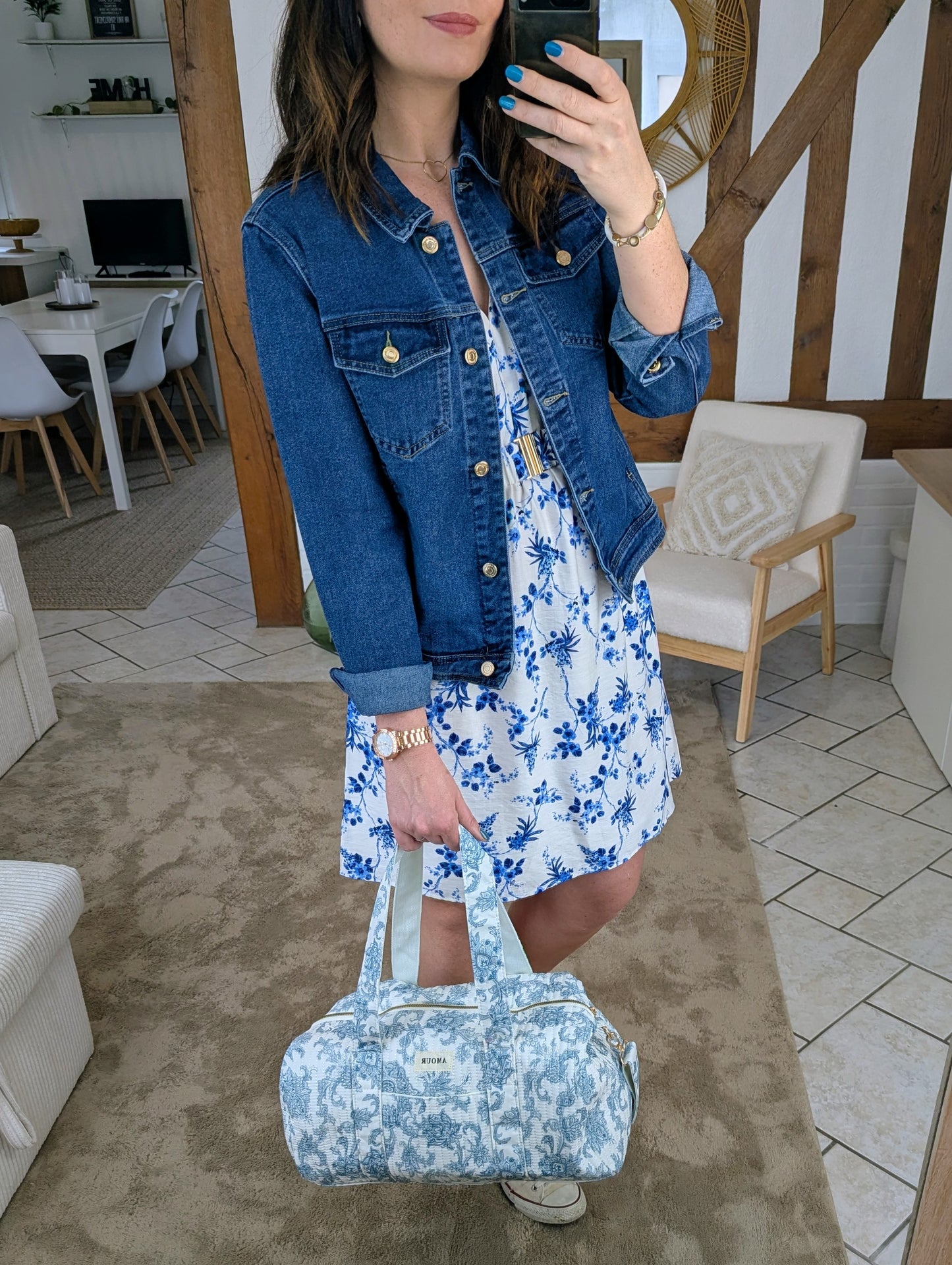 Sac de voyage AMOUR (bleu)