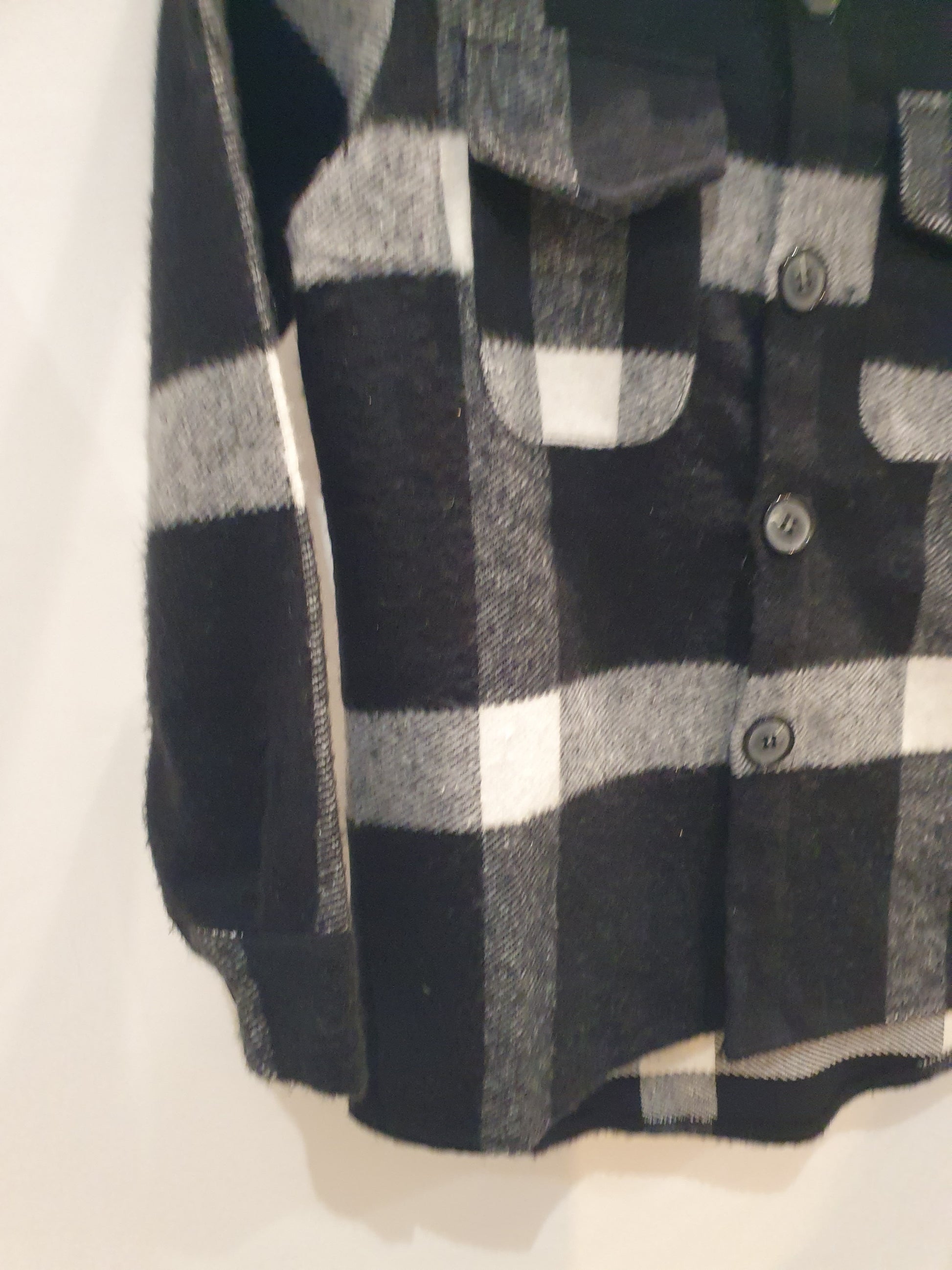 Surchemise à carreaux noir blanc pour garçon