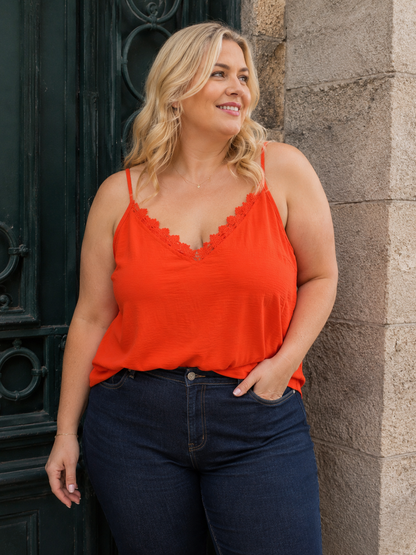 Top ALEXANDRIE Curvy (orange)