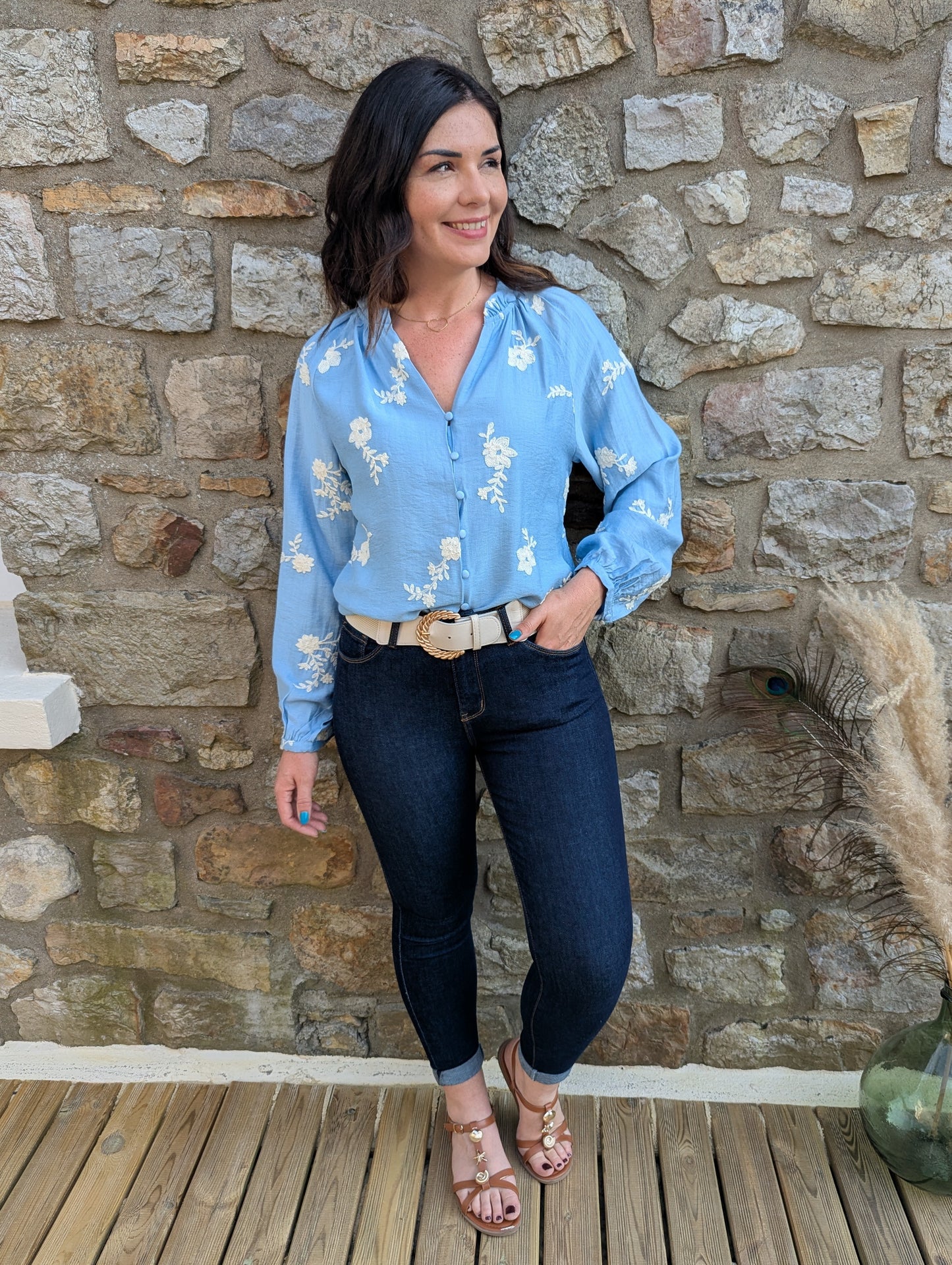 Blouse ALBI (bleu)
