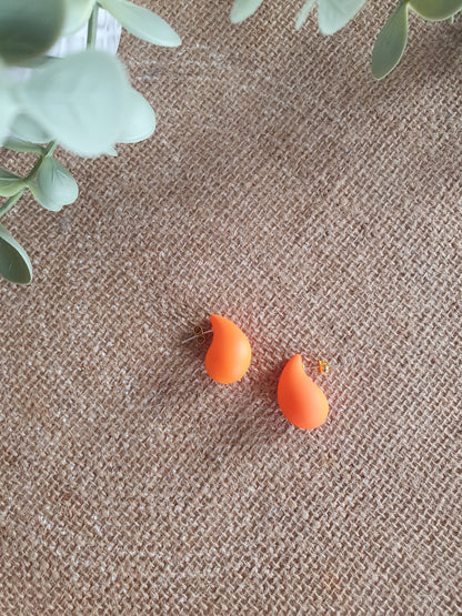Boucles d'oreilles multicolores forme de goutte pep's