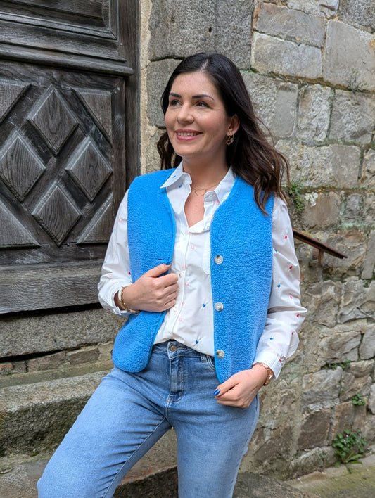 Gilet QUIMPER (bleu clair)