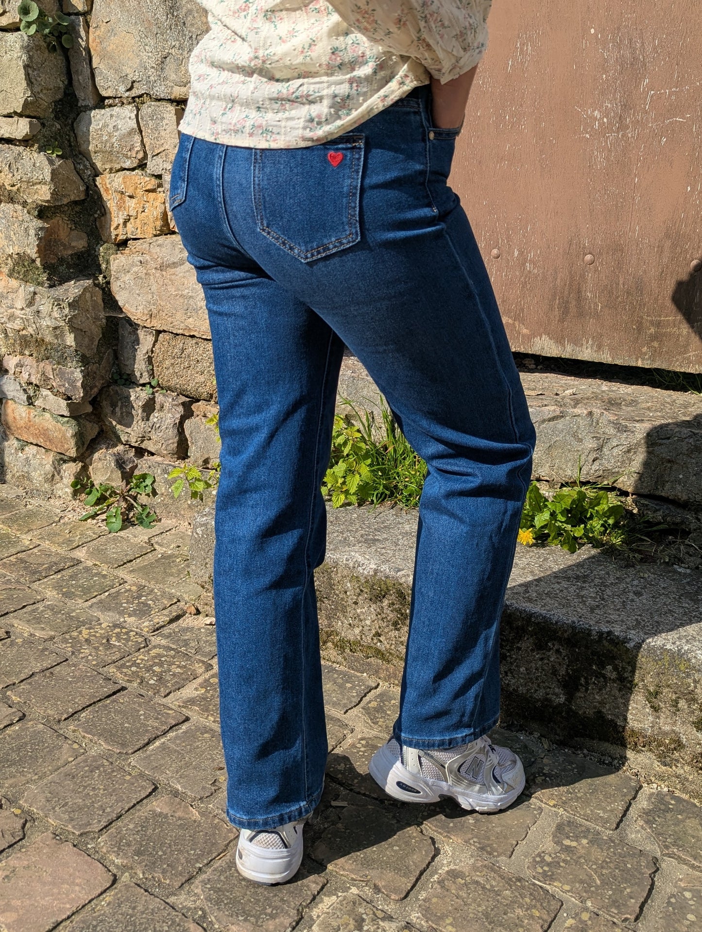 Jean large QUEBEC Kids (bleu moyen)