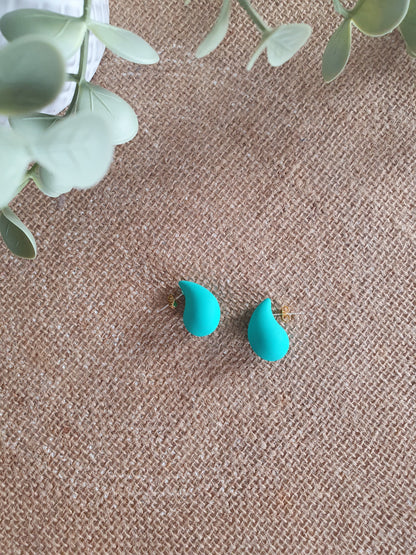 Boucles d'oreilles multicolores forme de goutte pep's