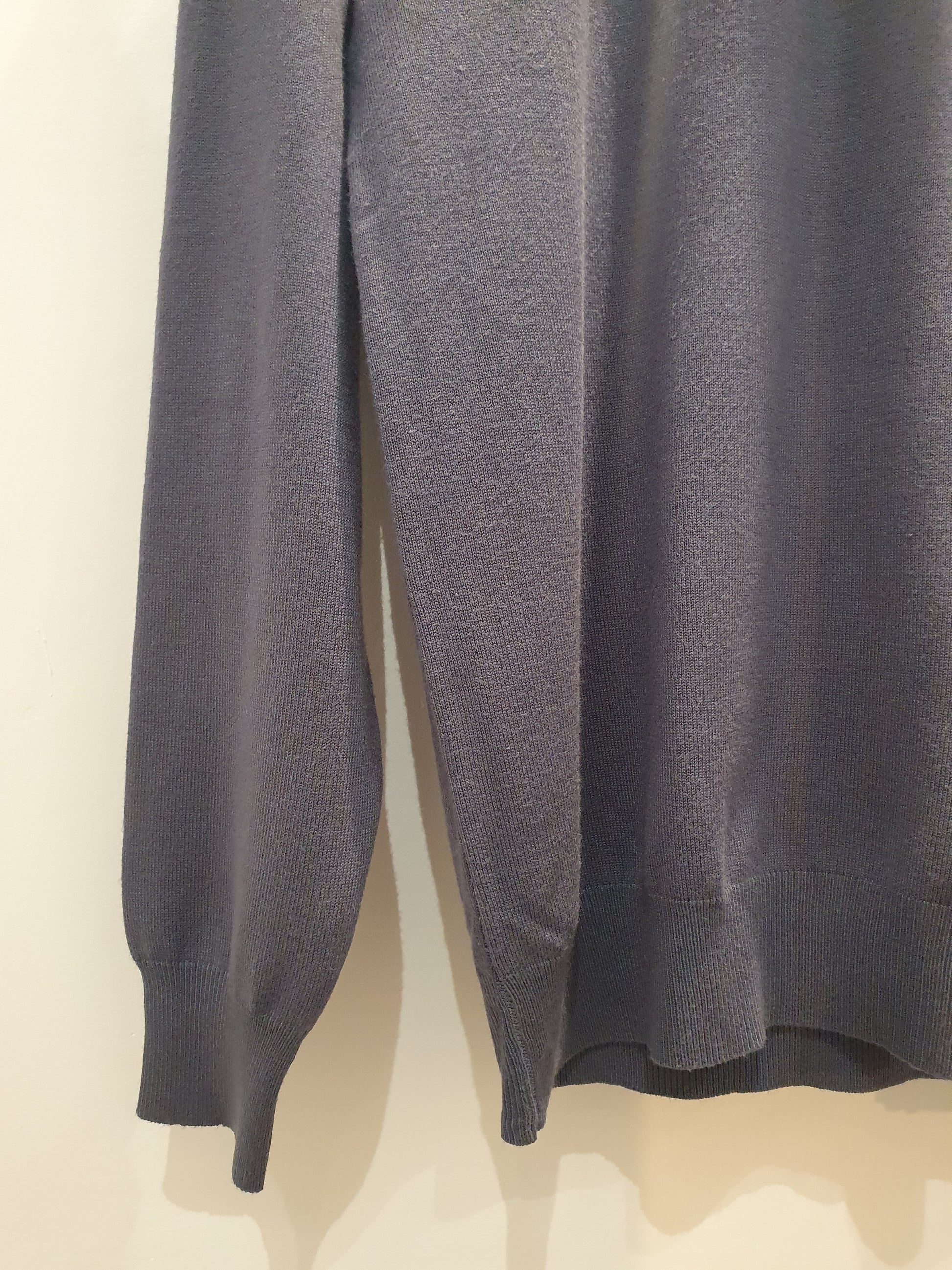 Pull col montant bleu lavande pour homme tendance