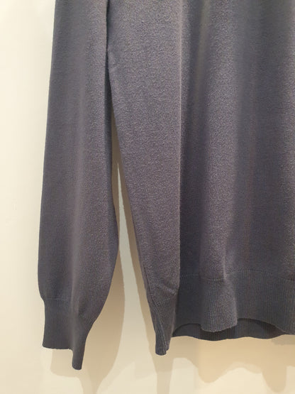 Pull col montant bleu lavande pour homme tendance