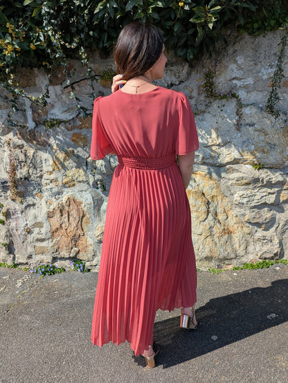 Robe longue SINGAPOUR (framboise)