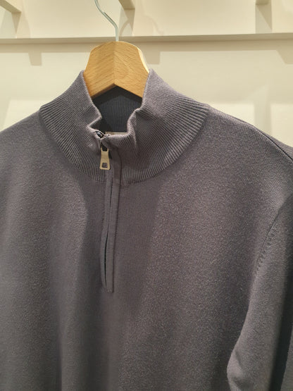Pull col montant bleu lavande pour homme tendance