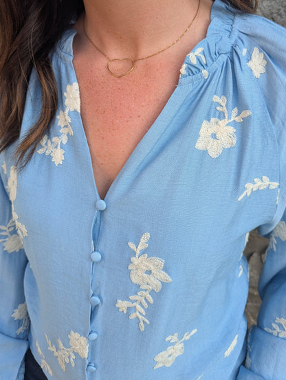 Blouse ALBI (bleu)