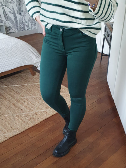 Pantalon push-up TROYES (vert)