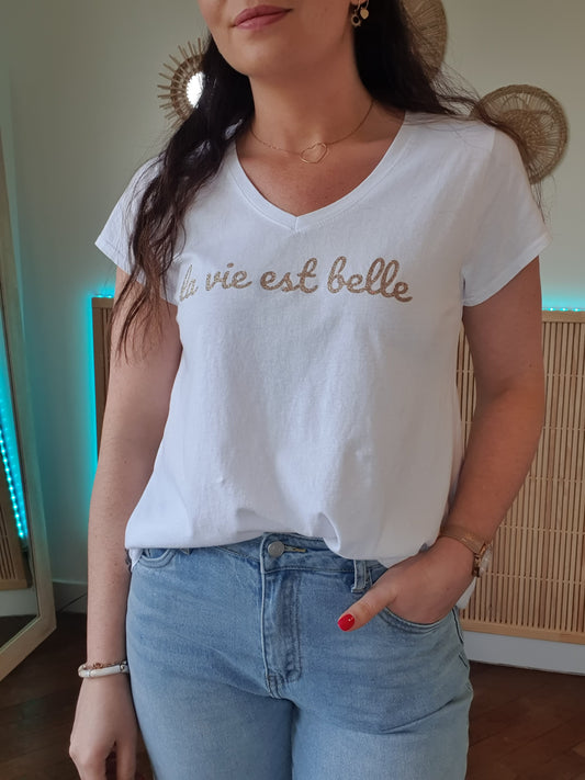 T-shirt LA VIE EST BELLE