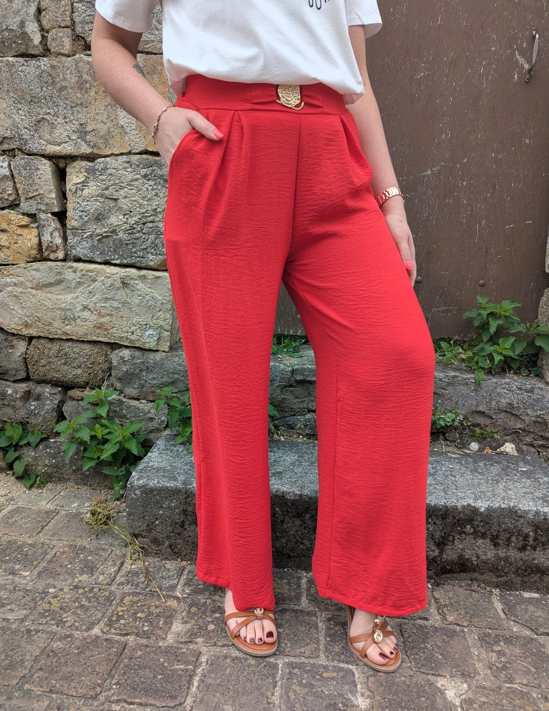 Pantalon SOFIA (rouge)