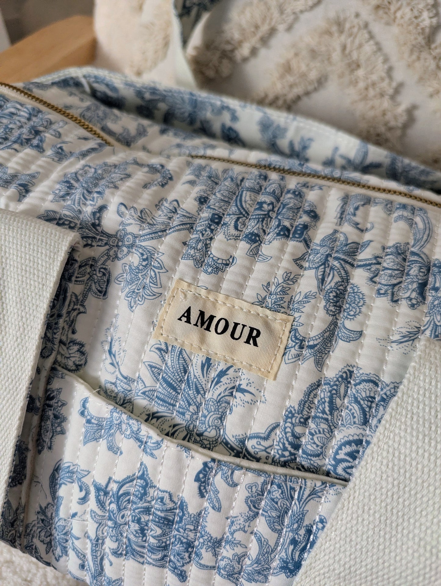 Sac de voyage AMOUR (bleu)